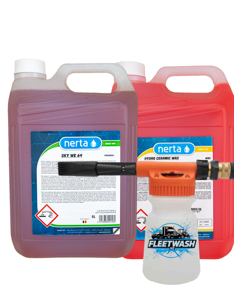 Nerta Sky We Wash & Wax Starter Pack (for Garden hose)